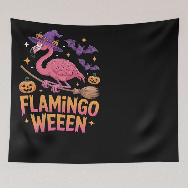 Item preview, Flamingo Halloween Spooky Wading Bird Scary Trick Or Treat designed and sold by BlueCreator-inc.