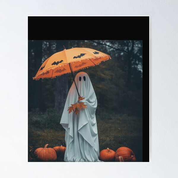 Item preview, Floral Ghost Halloween Ghost In The Forest Gothic designed and sold by BlueCreator-inc.
