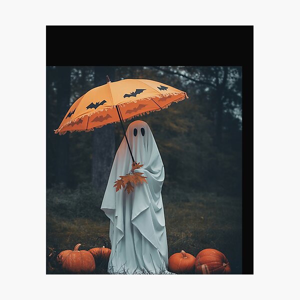Item preview, Floral Ghost Halloween Ghost In The Forest Gothic designed and sold by BlueCreator-inc.