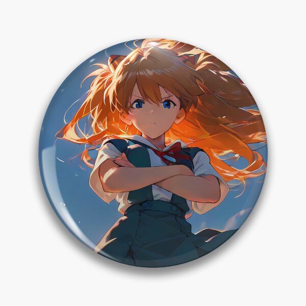 Item preview, Asuka Langley Soryu Neon Genesis Evangelion Anime Girl Waifu Heroic Sky designed and sold by riadjamai.