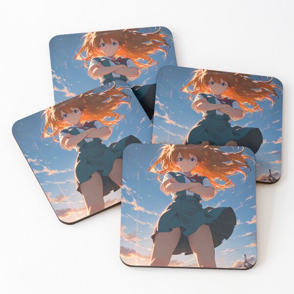 Item preview, Asuka Langley Soryu Neon Genesis Evangelion Anime Girl Waifu Heroic Sky designed and sold by riadjamai.