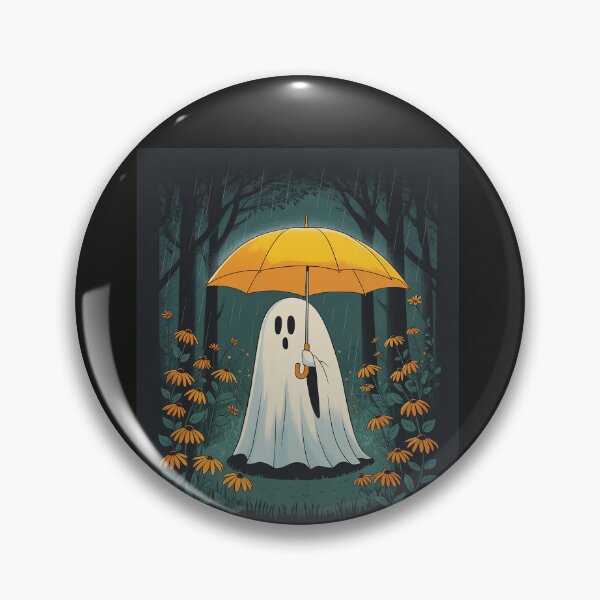 Item preview, Floral Halloween Spooky Ghost In The Forest Gothic designed and sold by BlueCreator-inc.