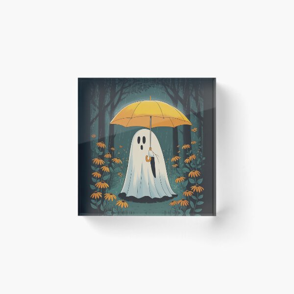 Item preview, Floral Halloween Spooky Ghost In The Forest Gothic designed and sold by BlueCreator-inc.