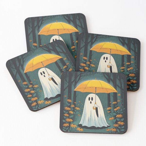 Item preview, Floral Halloween Spooky Ghost In The Forest Gothic designed and sold by BlueCreator-inc.