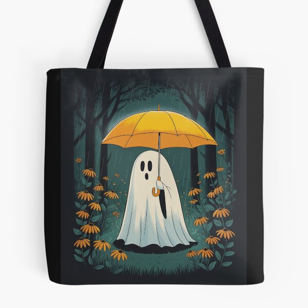 Item preview, Floral Halloween Spooky Ghost In The Forest Gothic designed and sold by BlueCreator-inc.