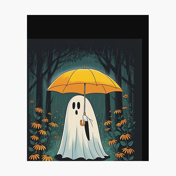 Item preview, Floral Halloween Spooky Ghost In The Forest Gothic designed and sold by BlueCreator-inc.