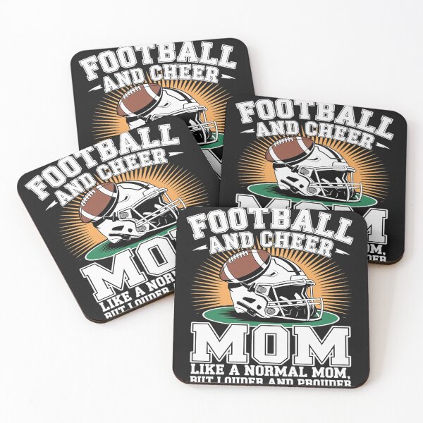 Item preview, Football And Cheer Mom Funny Cheerleading And Football designed and sold by BlueCreator-inc.