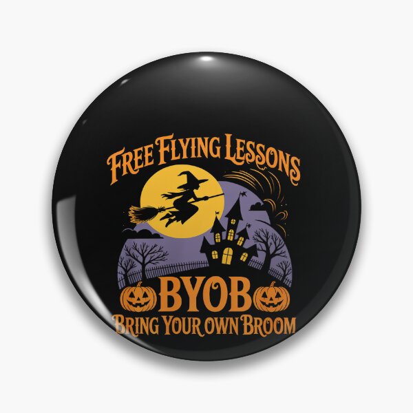 Item preview, Free Flying Lessons BYOB Halloween Witch designed and sold by BlueCreator-inc.