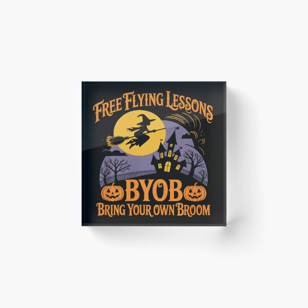 Item preview, Free Flying Lessons BYOB Halloween Witch designed and sold by BlueCreator-inc.