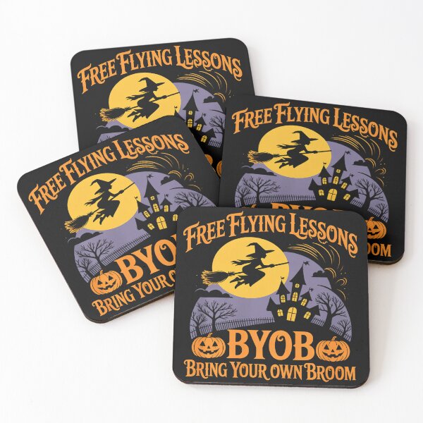 Item preview, Free Flying Lessons BYOB Halloween Witch designed and sold by BlueCreator-inc.
