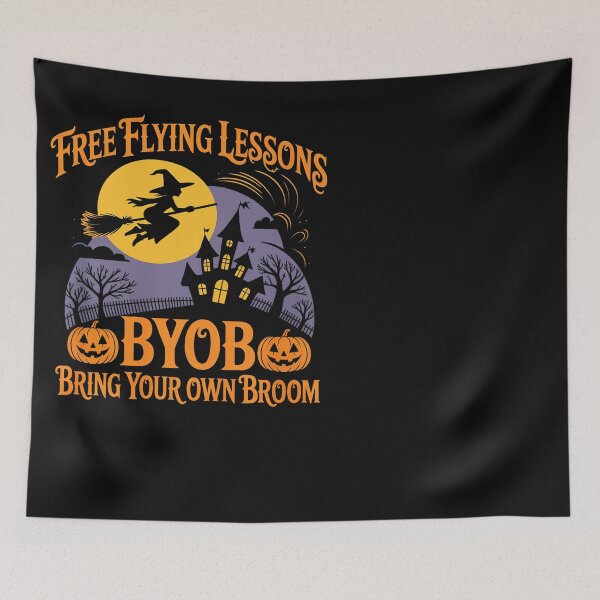 Item preview, Free Flying Lessons BYOB Halloween Witch designed and sold by BlueCreator-inc.