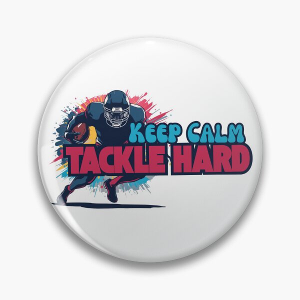 Item preview, Keep Calm Tackle Hard - Dynamic American Football Action Graphic designed and sold by CulDeSacCreate.