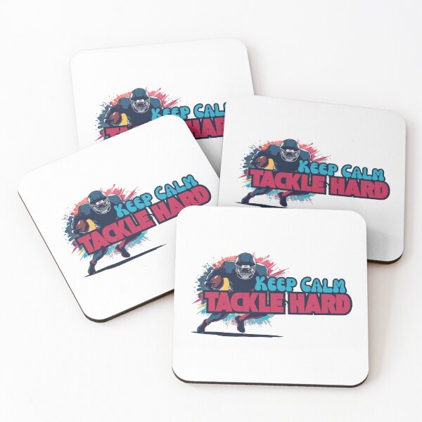 Item preview, Keep Calm Tackle Hard - Dynamic American Football Action Graphic designed and sold by CulDeSacCreate.