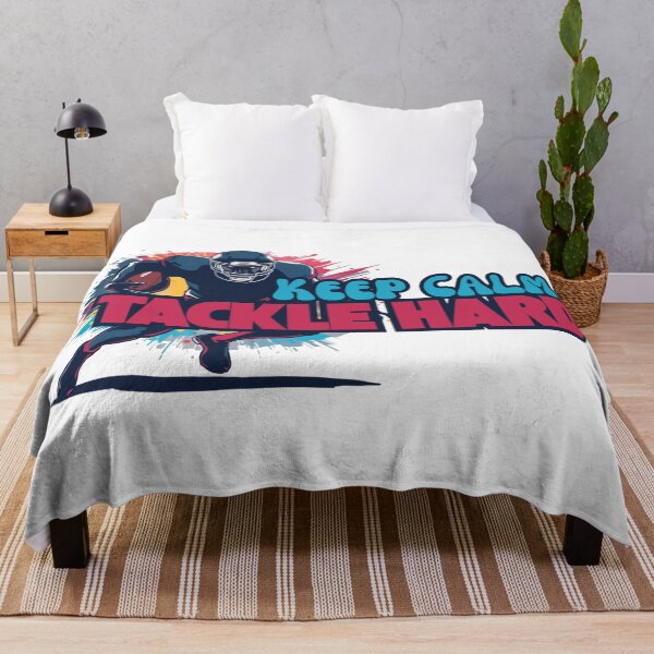 Item preview, Keep Calm Tackle Hard - Dynamic American Football Action Graphic designed and sold by CulDeSacCreate.