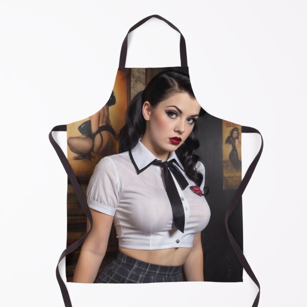 Artikelvorschau, Vintage-Gothic-Schulmädchen-Pin-up-Dark-Academia-Alternative-Retro-Kunstdruck entworfen und verkauft von MissSaylor.