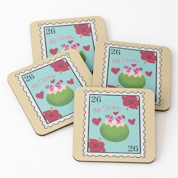 Item preview, Valentines stamp designed and sold by PolacaDoodles.