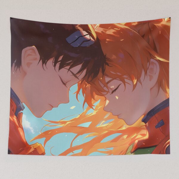 Item preview, Shinji Ikari Neon Genesis Evangelion Anime Emotional Bond Asuka Connection designed and sold by riadjamai.