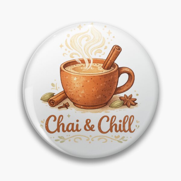 Item preview, Chai & Chill Cozy Tea Culture Illustration Mug & Print designed and sold by goodcrystals.