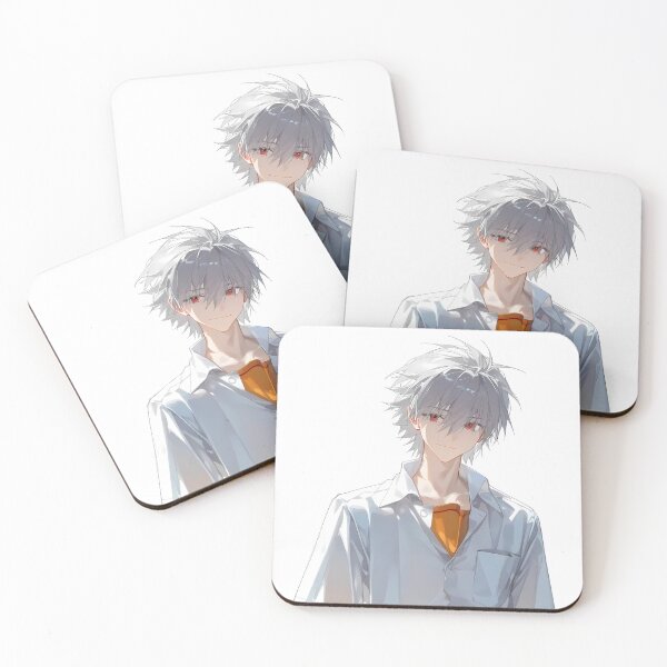 Item preview, Kaworu Nagisa Neon Genesis Evangelion Minimal Portrait Calm Anime designed and sold by riadjamai.