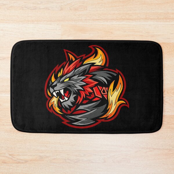 Item preview, Fire Lion Wolf Emblem – Fierce Flame Lion Wolf Logo Illustration designed and sold by DogLord.