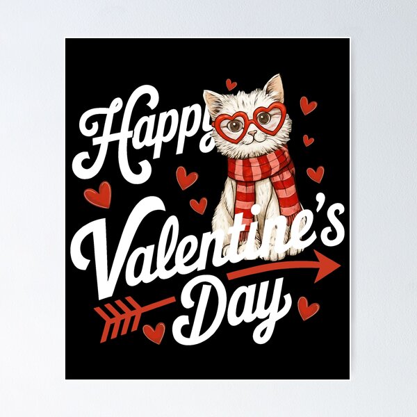 Item preview, Cute Valentine's Day Cat T-Shirt designed and sold by LashondaGreen89.