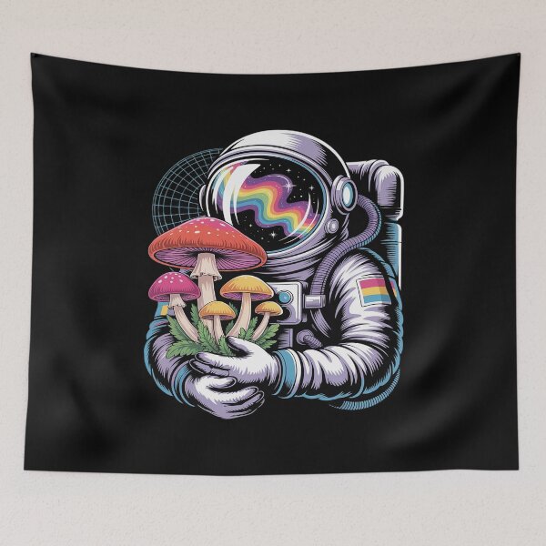 Item preview, Festival Trippy Astronaut DJ EDM Mushroom Psychedelic Rave designed and sold by countntenov.