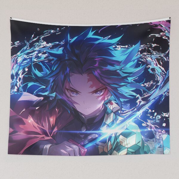 Item preview, Giyu Tomioka Demon Slayer Anime Stoic Water Mastery designed and sold by bystudiolereve.