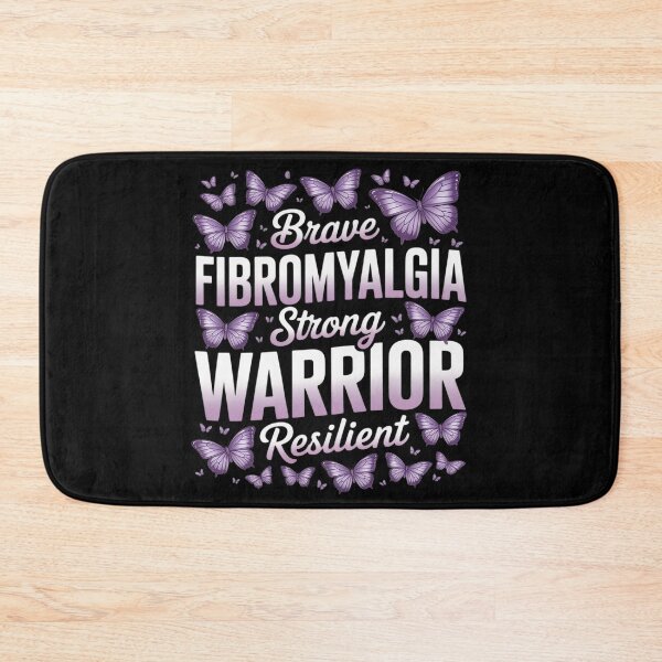 Item preview, Fibromyalgia Warrior Brave Strong Resilient Purple Butterfly designed and sold by countntenov.