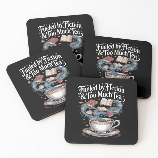 Item preview, Fiction Book Lover Fueled By Fiction Too Much Tea designed and sold by countntenov.