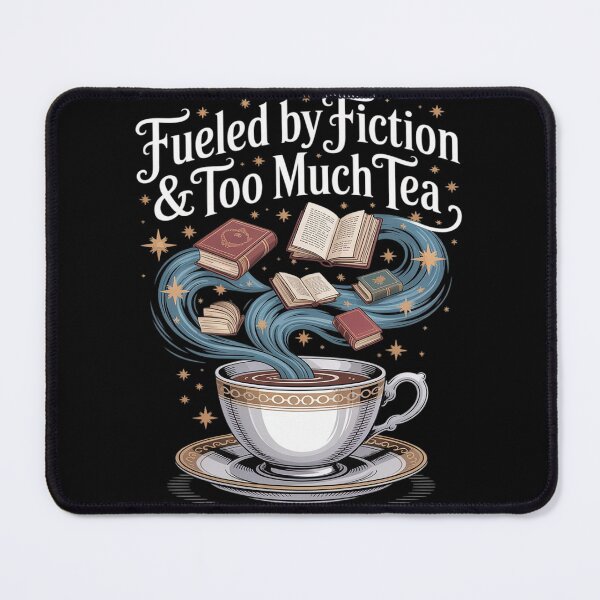 Item preview, Fiction Book Lover Fueled By Fiction Too Much Tea designed and sold by countntenov.