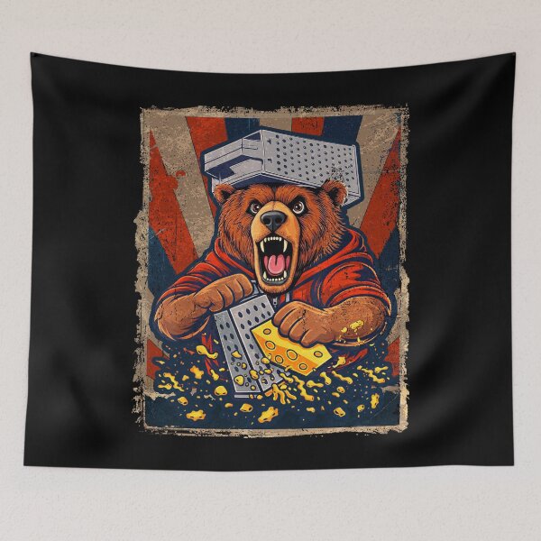 Item preview, Bear with Cheese Grater Hat and Sunglasses Vintage designed and sold by MackenzieBin.