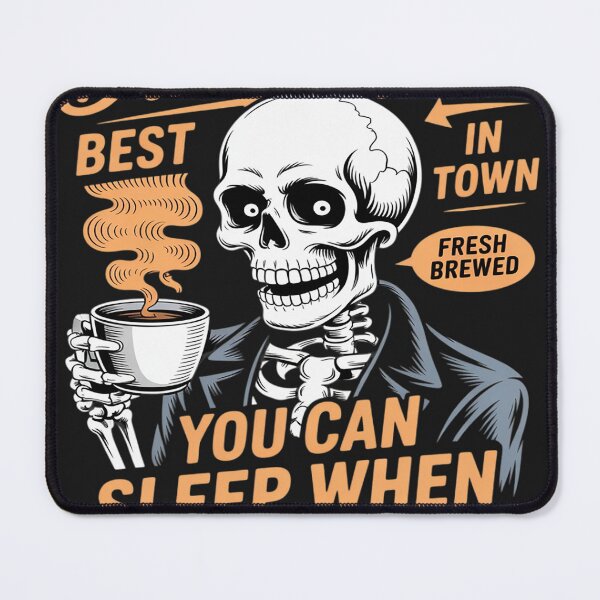 Item preview, FUNNY COFFEE SKELETON HALLOWEEN SPOOKY designed and sold by Dolostope.