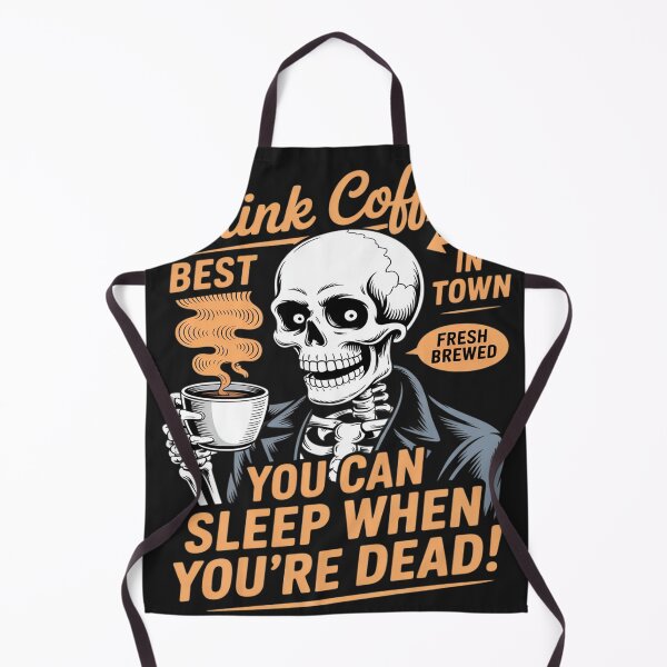 Item preview, FUNNY COFFEE SKELETON HALLOWEEN SPOOKY designed and sold by Dolostope.