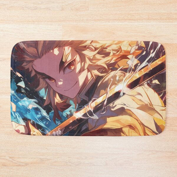Item preview, Kyojuro Rengoku Demon Slayer Anime Fiery Water Sword Clash designed and sold by bystudiolereve.