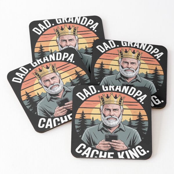 Item preview, Funny Geo-caching Dad Grandpa Cache King designed and sold by Dolostope.