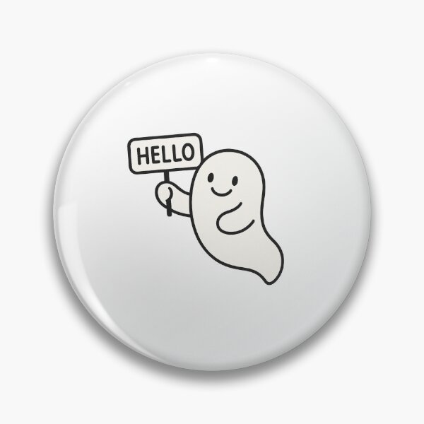 Item preview, Friendly Ghost Saying Hello designed and sold by chromatalove.