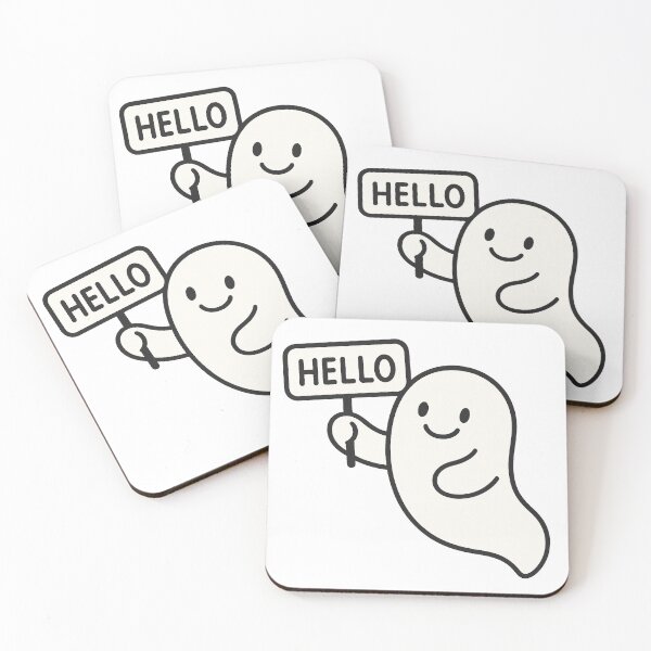 Item preview, Friendly Ghost Saying Hello designed and sold by chromatalove.
