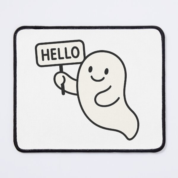 Item preview, Friendly Ghost Saying Hello designed and sold by chromatalove.