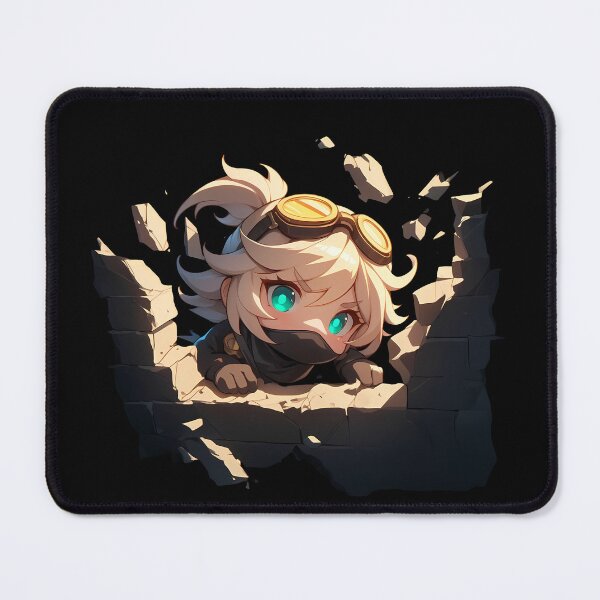 Item preview, Bennett Peeking Through Wall Chibi Style From Genshin Impact Game designed and sold by TorbenKuhano.
