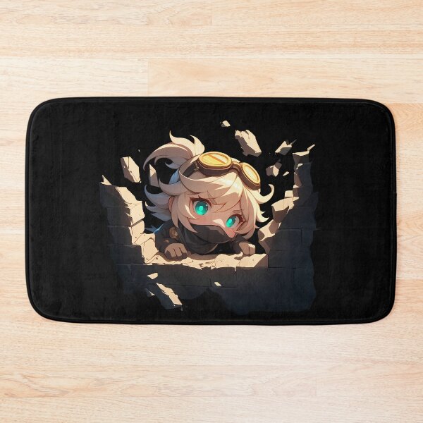 Item preview, Bennett Peeking Through Wall Chibi Style From Genshin Impact Game designed and sold by TorbenKuhano.