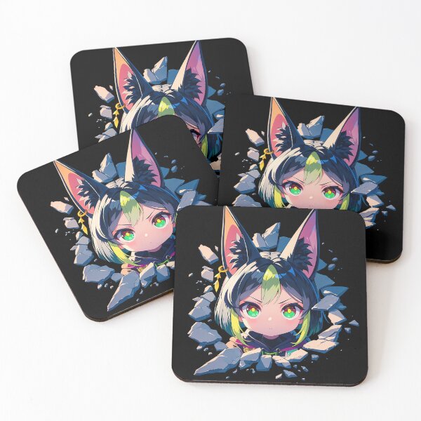 Item preview, Game Tighnari Forest Guardian Genshin Impact Anime Chibi Peeking designed and sold by TorbenKuhano.