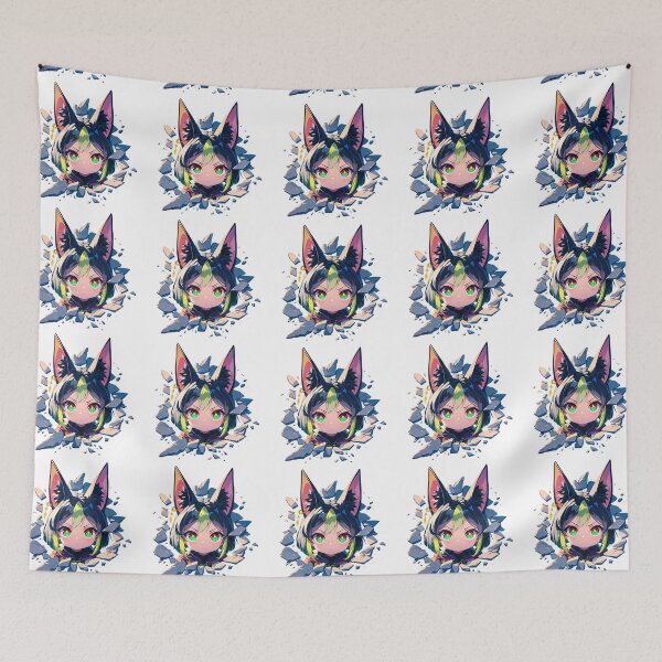 Item preview, Game Tighnari Forest Guardian Genshin Impact Anime Chibi Peeking designed and sold by TorbenKuhano.