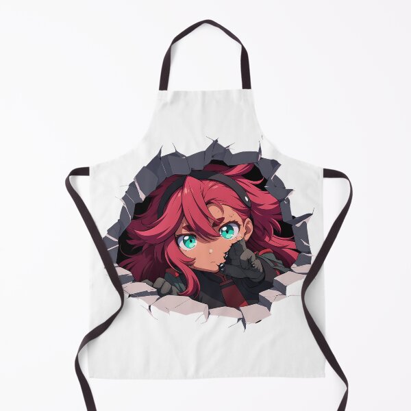 Item preview, Miorine Rembran Peeking Through Wall Mobile Suit Gundam Anime Girl designed and sold by TorbenKuhano.