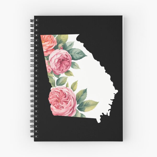 Item preview, Georgia Rose State Map Pride Patriotic Floral designed and sold by FaithAbbott.
