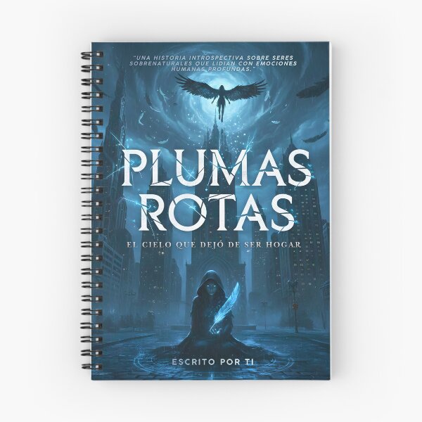 Item preview, Dark fantasy notebook – Feathers fallen from the broken sky designed and sold by Anomaly 404 Error.