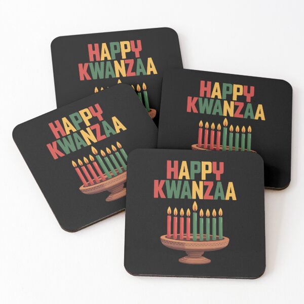 Item preview, Happy Kwanzaa Kinara Seven Candles African American designed and sold by FaithAbbott.