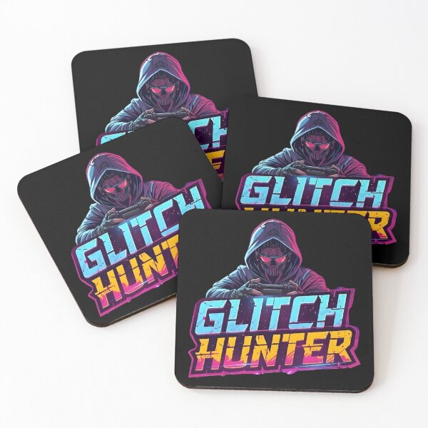 Item preview, Glitch Hunter Gamer – Neon Style Gaming Graphic designed and sold by PHRASEandSTYLE.
