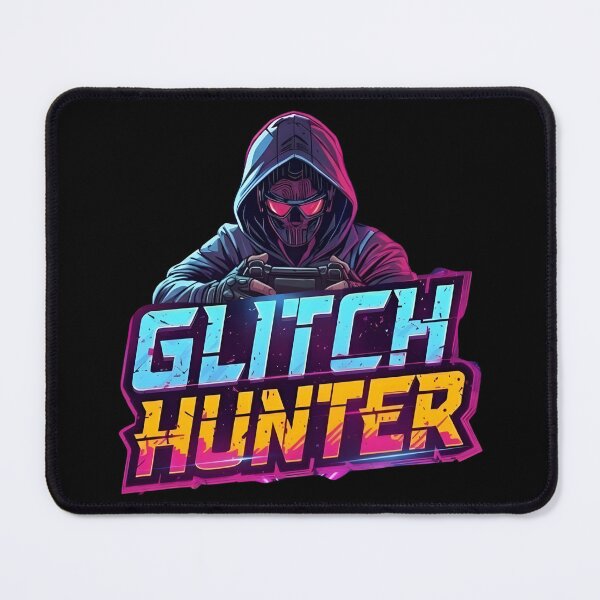Item preview, Glitch Hunter Gamer – Neon Style Gaming Graphic designed and sold by PHRASEandSTYLE.