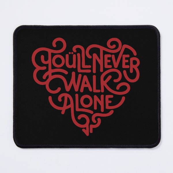 Item preview, YNWA | You'll Never Walk Alone | Love | Hearts designed and sold by Astha Warna.