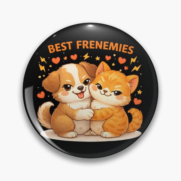 Item preview, Best Frenemies Cute Cat And Dog designed and sold by Papier Atelier Art.